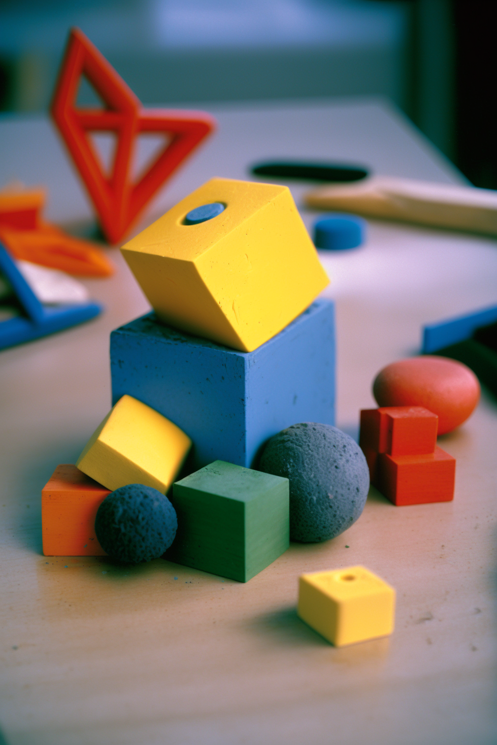 Magnetic hardwood blocks